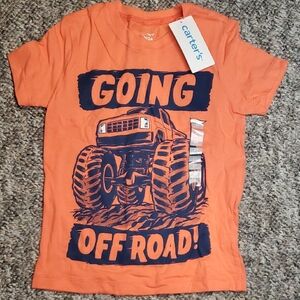 Carter's Orange Monster Truck Kids T-Shirt